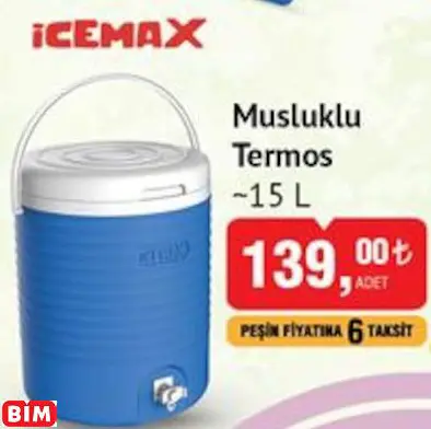 İCEMAX MUSLUKLU TERMOS İCEMAX MUSLUKLU TERMOS